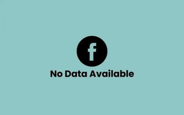 .facebook no data available