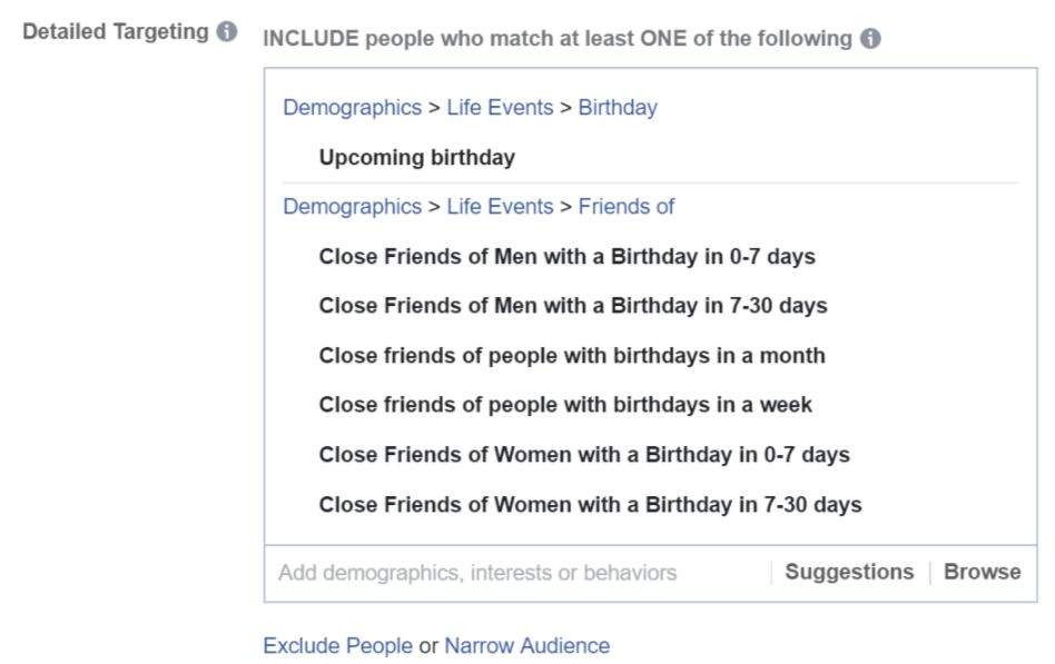 how to run a facebook birthday discount ads